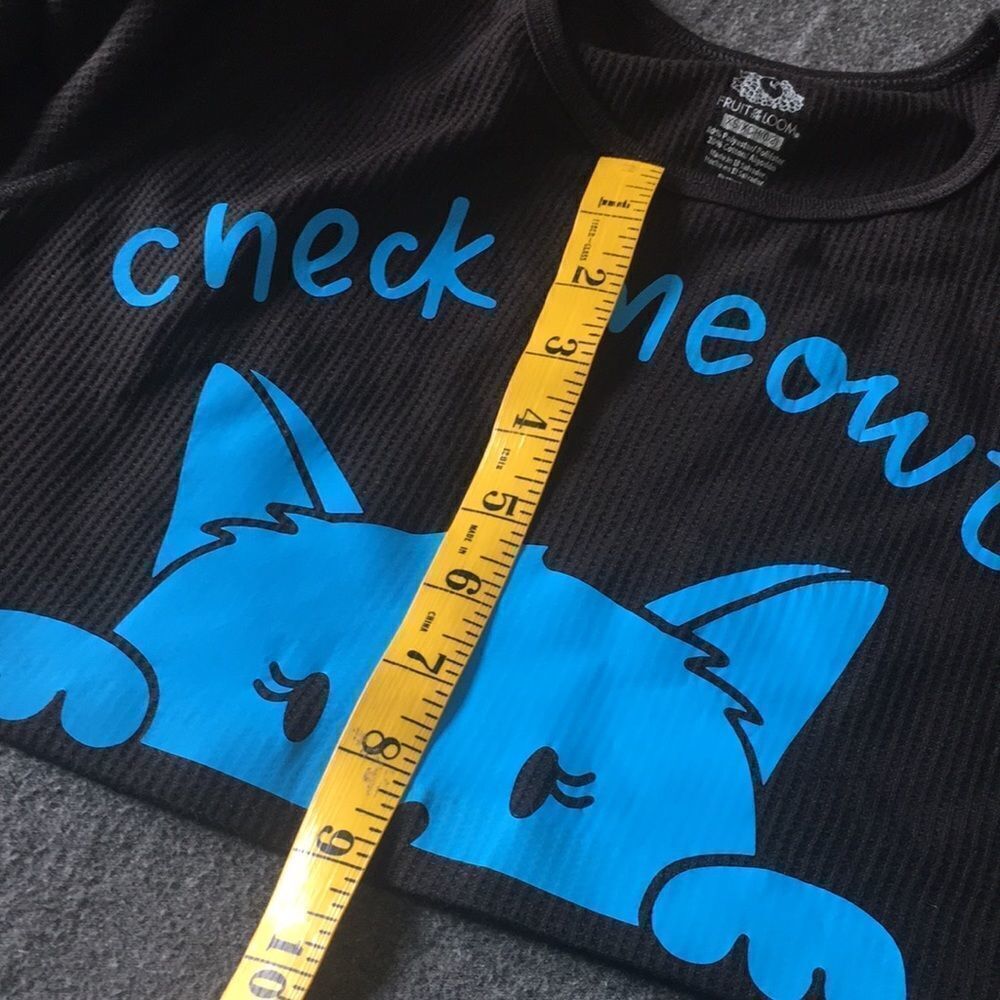 Check Meowt CropTop - Picture 6 of 10